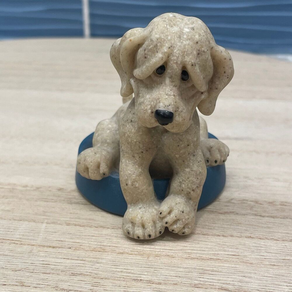Quarry Critters "Patience" Sad Dog Face Figurine Second Nature Designs 50184
